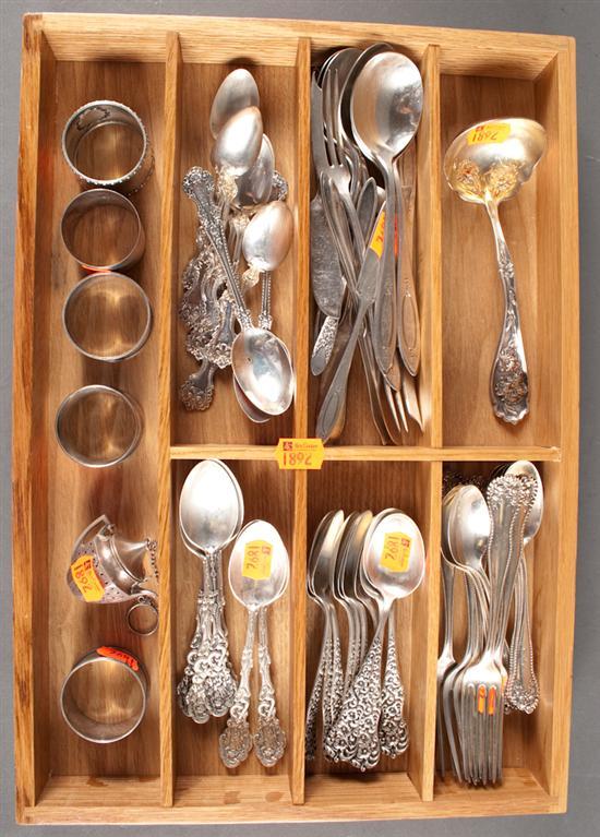 Appraisal: Gorham Dominick Haff and other silver and silver-plated flatware including