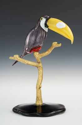 Appraisal: A Murano Glass Toucan Sculpture by Licio Zanetti Italian th