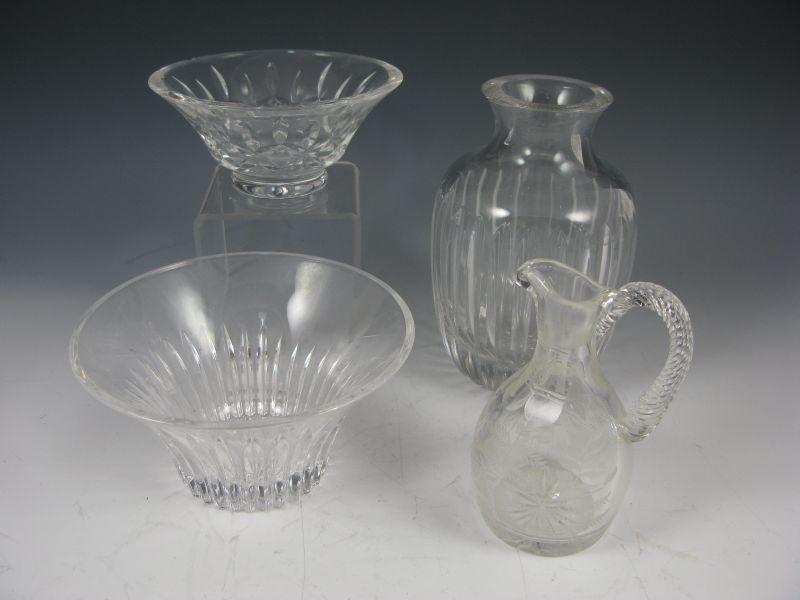 Appraisal: Collection of Cut Etched Glass including a small vinegar bottle