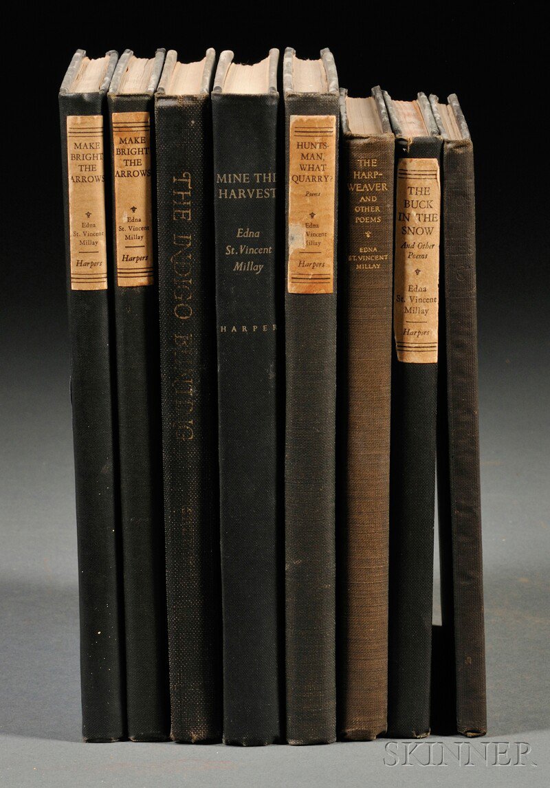 Appraisal: Millay Edna St Vincent - Eight Volumes A Few Figs