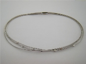 Appraisal: A rhodium plated carat gold and diamond necklace by Marco