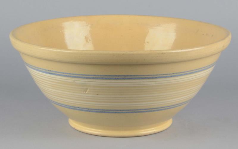 Appraisal: B Large Yellow Ware Bowl Very large yellow clay bowl