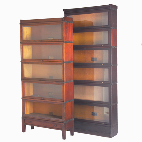 Appraisal: Two American stacking bookcases ca Fred Macey Co Grand Rapids