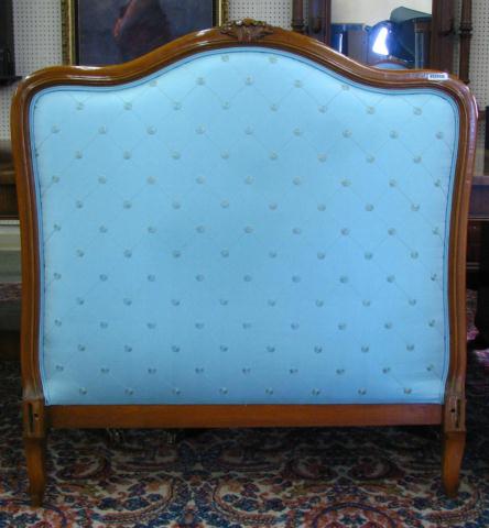 Appraisal: Pair of French Style Twin Beds with upholstered padded headboards