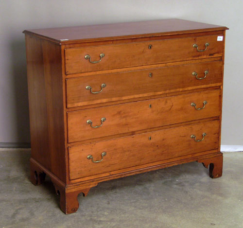 Appraisal: New England Chippendale cherry chest of drawers late th c