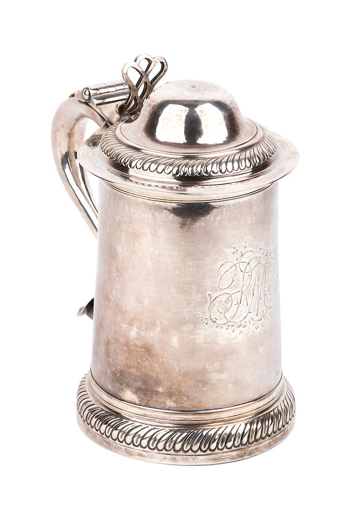 Appraisal: Sterling silver georgian tankard - Newcastle Robert Pinkey Robert Scott