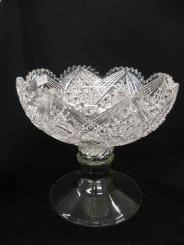 Appraisal: Brilliant Cut Glass Punchbowl '' diameter beautiful currently on a