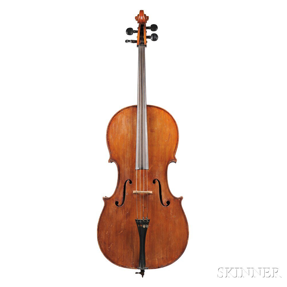 Appraisal: Modern Czech Violoncello labeled COPY OF ANTONIUS STRADIVARIUS length of