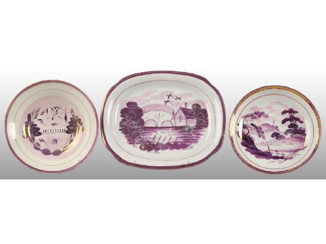 Appraisal: Lot of English Staffordshire House Dishes Description Two - ''