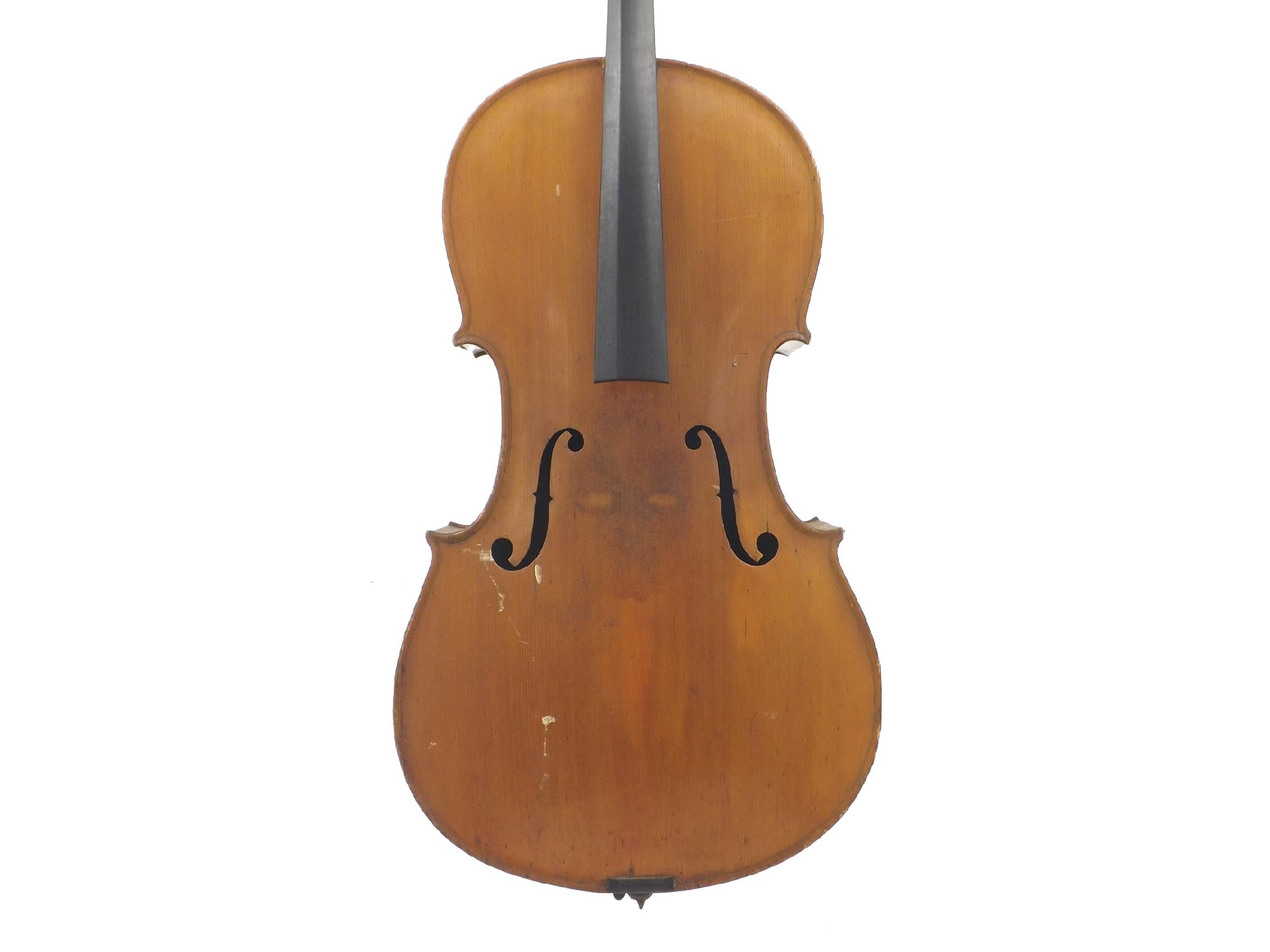 Appraisal: German violoncello circa the two piece back of faint medium