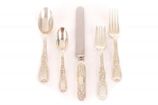 Appraisal: Pcs Tiffany Co Sterling Silver Flatware Set Tiffany Co American