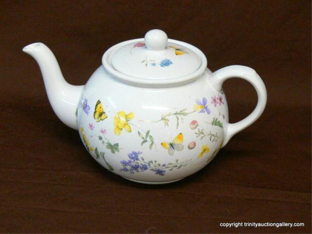 Appraisal: Marjolein Bastin Collector Tea Pot - Spring Floral Butterfly Designer