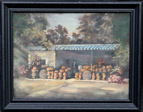 Appraisal: HESTER Gladyce American th C Florida Roadside Stand '' x