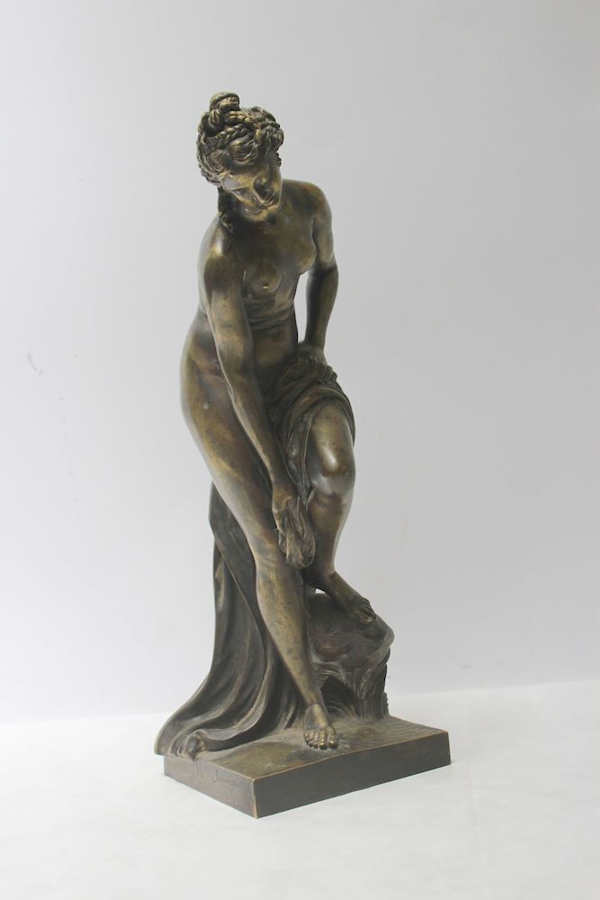 Appraisal: Ron Liod Sauvage French th Century Signed Bronze Sculpture Signed