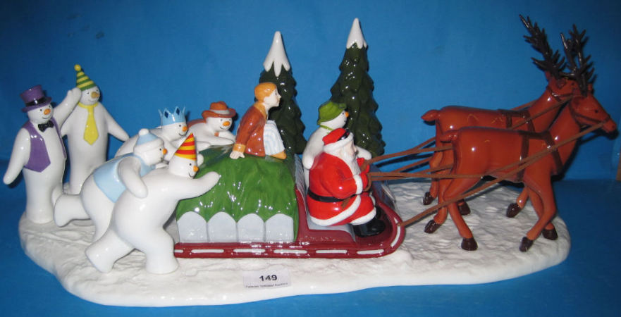 Appraisal: Coalport The Snowman Character Large Guild Exclusive figure A Sleigh