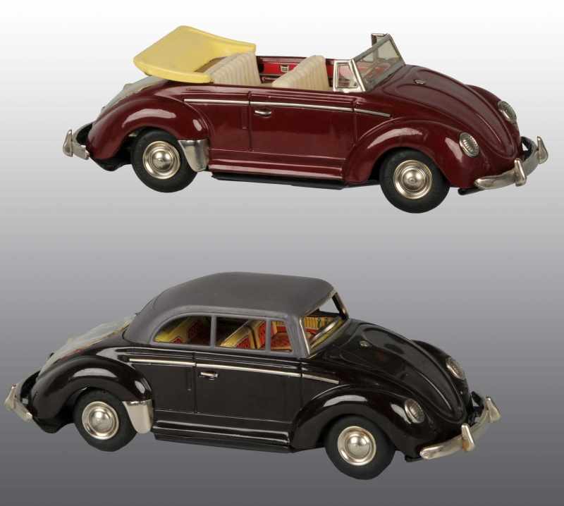 Appraisal: Lot of Tin Volkswagen Car Toys Description Japanese Working Includes