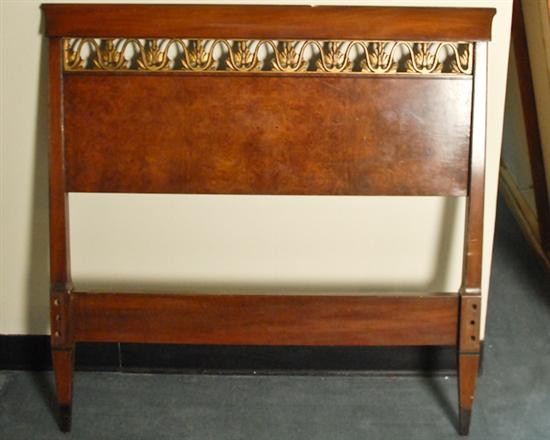 Appraisal: A Pair of Mahogany Twin Beds the head and footboards