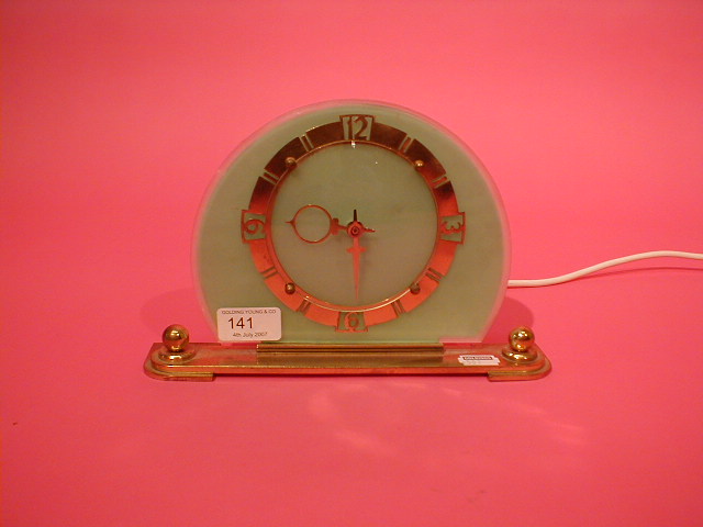 Appraisal: A Temco Art Deco electric mantel clock high