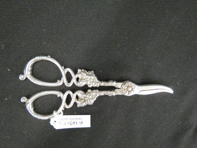 Appraisal: Sterling Sivler Grape Shears grams