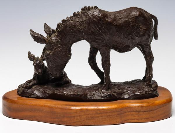 Appraisal: WILLIAM MOYERS - BRONZE SCULPTUREWilliam Moyers - Jenny's Boy The