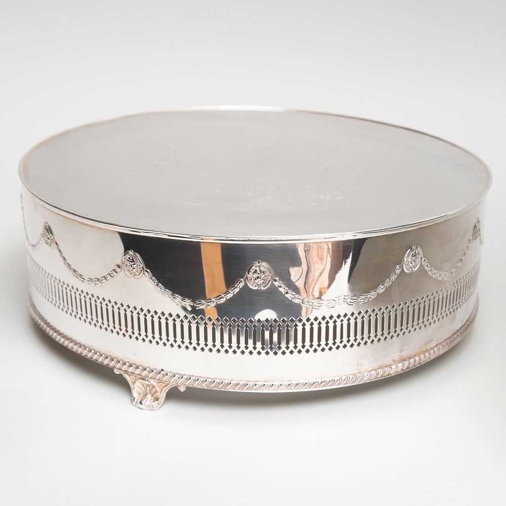 Appraisal: Silver Plate Centerpiece x in diam Condition Very minor wear