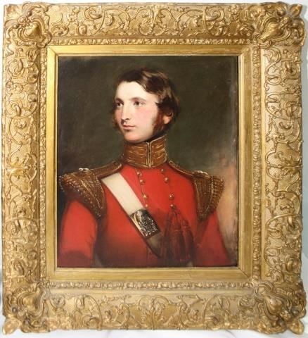 Appraisal: JAMES GODSELL MIDDLETON - BRITISH OILPAINTING ON CANVAS PORTRAIT OF