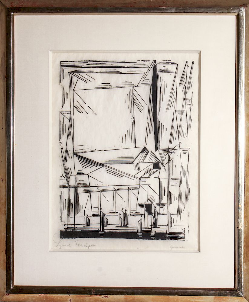 Appraisal: Lyonel Feininger Gelmerode Woodcut Circa Lyonel Feininger German-American - Gelmerode