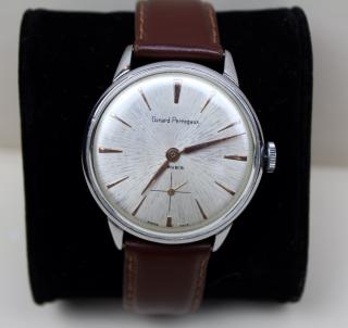 Appraisal: Girard-Perregaux vintage men's rubis watch mm Hirsch leather band