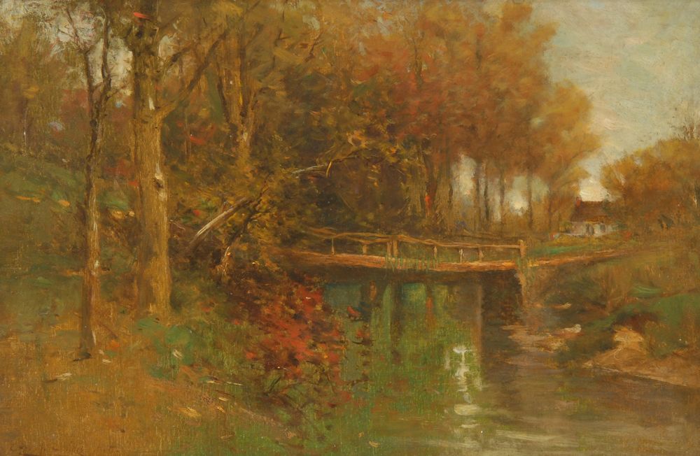 Appraisal: GEORGE HENRY SMILLIEAmerican - On the Bronx River Signed lower