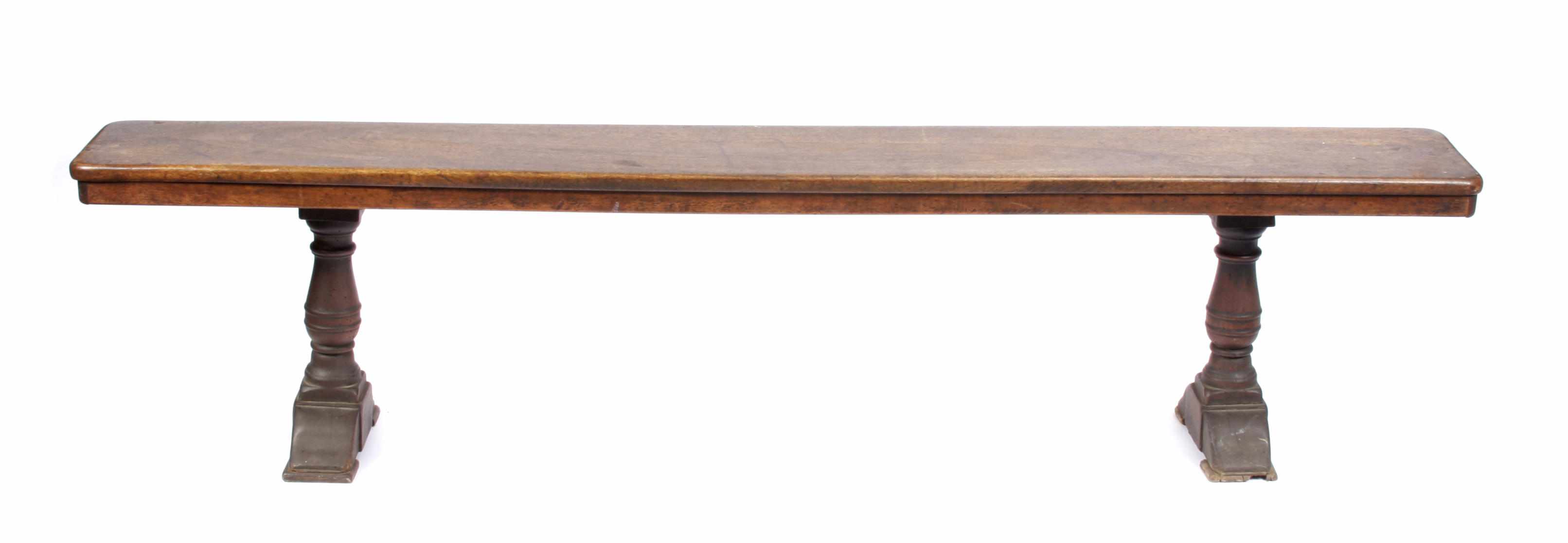 Appraisal: A Renaissance style bench height in width in depth in