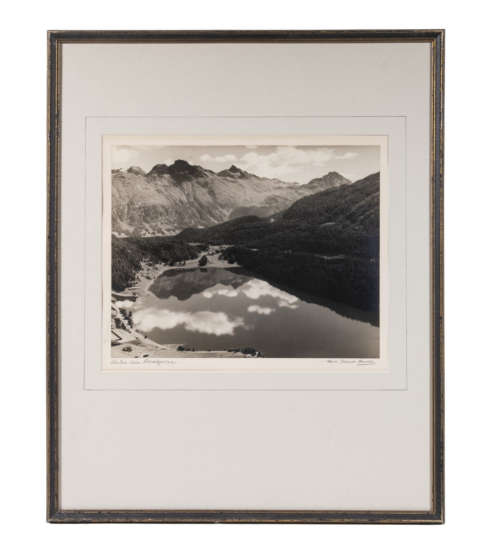 Appraisal: ALBERT STEINER SWITZERLAND - Ueber dem St Moritzersee pencil titled