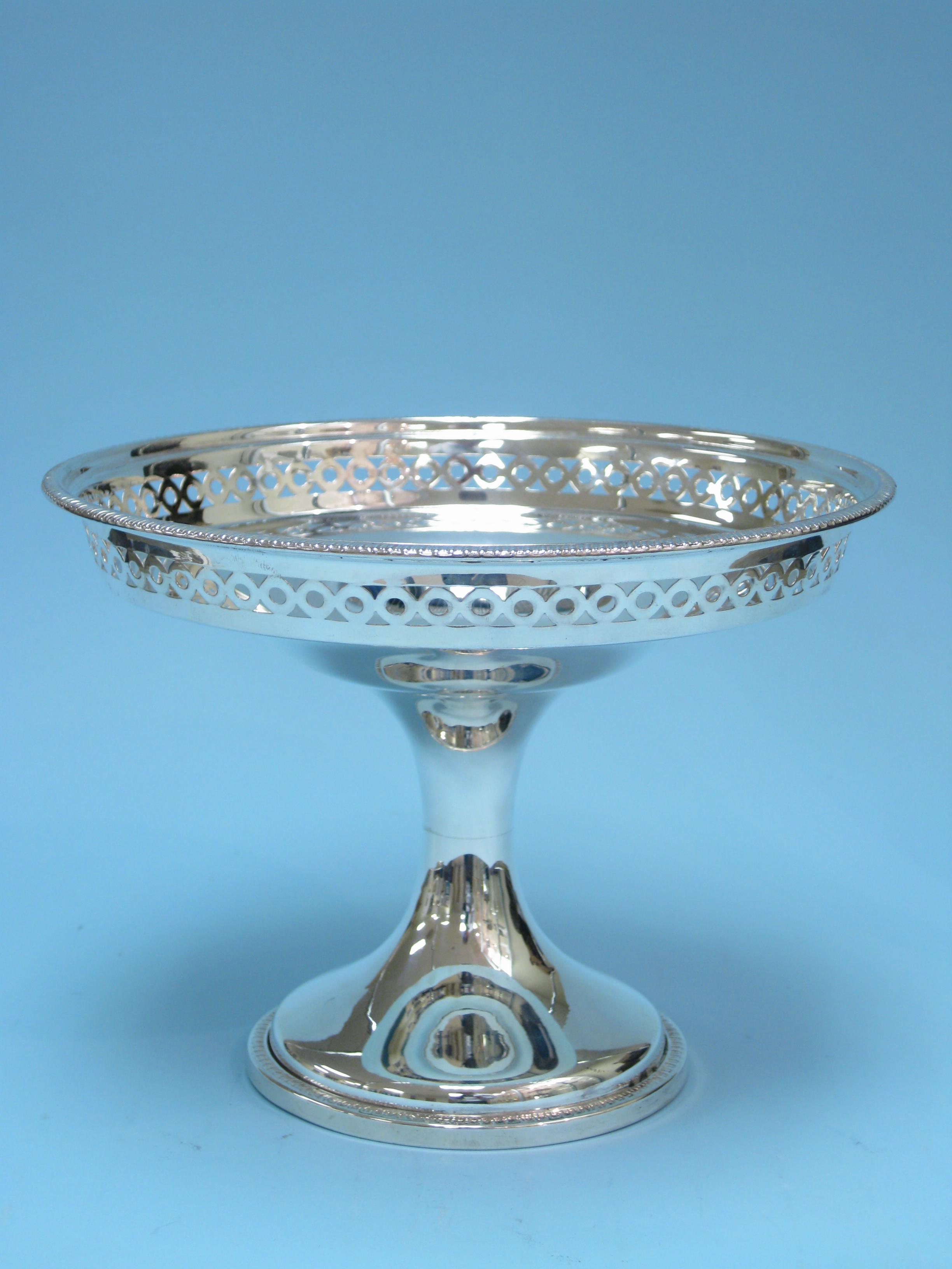 Appraisal: A George V Comport with pierced circular rim on pedestal