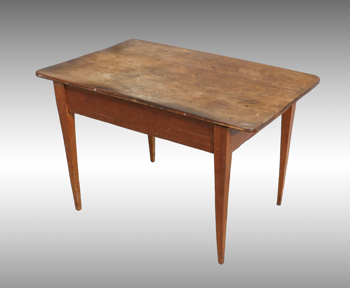 Appraisal: TH C TAPERED LEG SHAKER STYLE LUNCH TABLE Early th