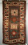 Appraisal: RUG - x Caucasian Kazak area rug ca four square