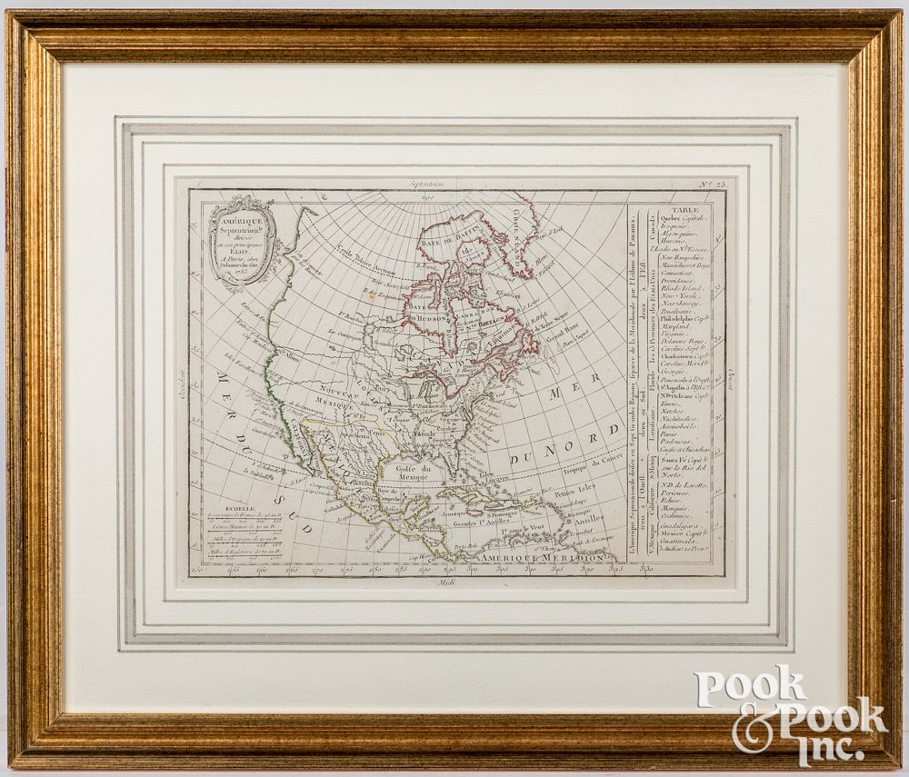 Appraisal: Charles Francois Delamarche map Charles Francois Delamarche map Amerique Septentrionale