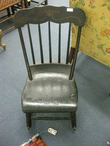 Appraisal: th Century Plank Seat Rocker