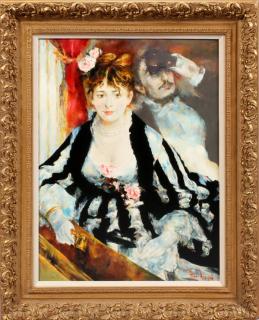 Appraisal: ROY ALLISON AFTER RENOIR OIL PAINTING ROY ALLISON TH C