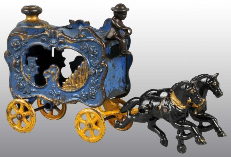 Appraisal: Cast Iron -Horse Royal Circus Calliope Wagon Toy Condition Excellent