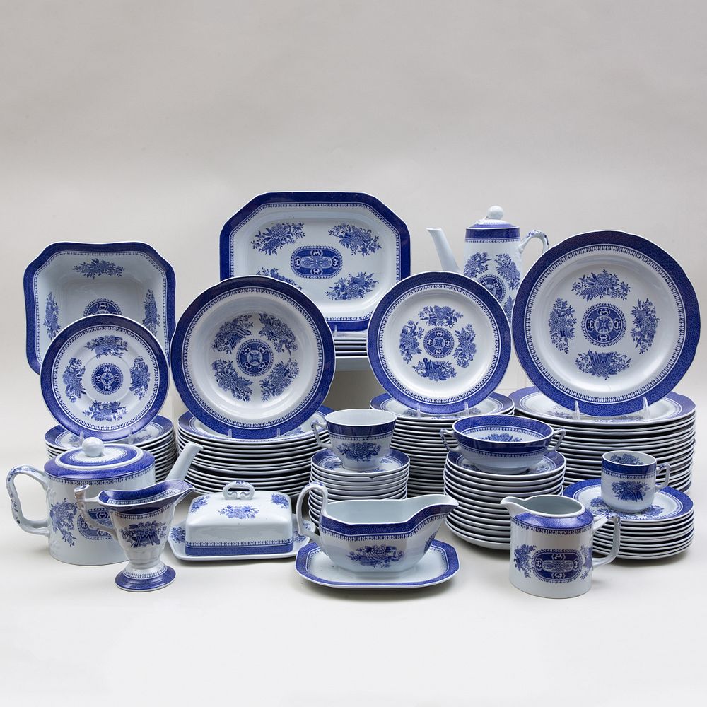 Appraisal: Spode Blue and White Ironstone Dinner Service in the 'Fitzhugh