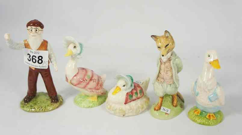 Appraisal: Royal Albert Beatrix Potter Figures Mr Drake Puddle Duck Jemima