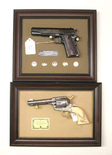 Appraisal: TWO FRANKLIN MINT NON-FIRING HANDGUNS AFTER COLT the first SAA