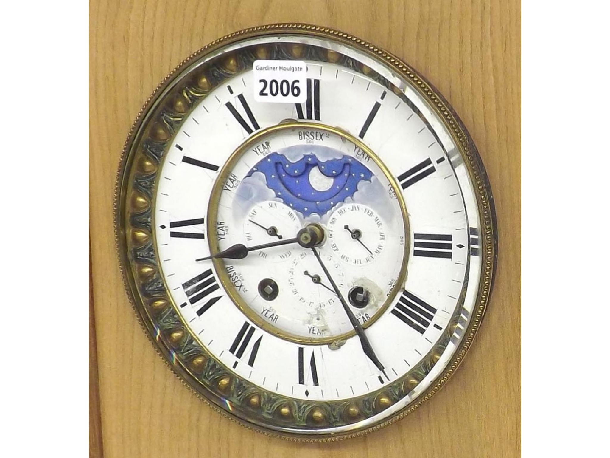 Appraisal: Perpetual calendar movement the white chapter ring enclosing a recessed