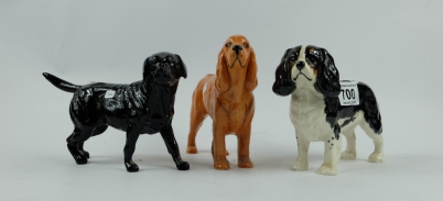 Appraisal: Beswick labrador restored Cocker Spaniel and King Charles Spaniel B