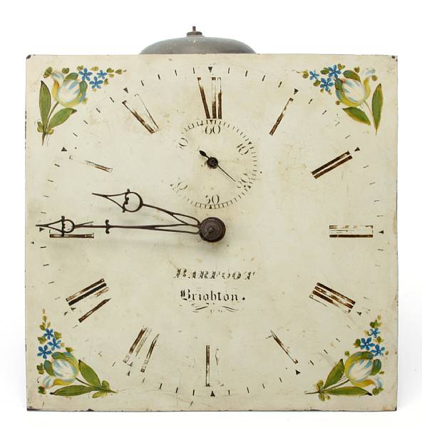 Appraisal: An English tall case clock dial height in width in