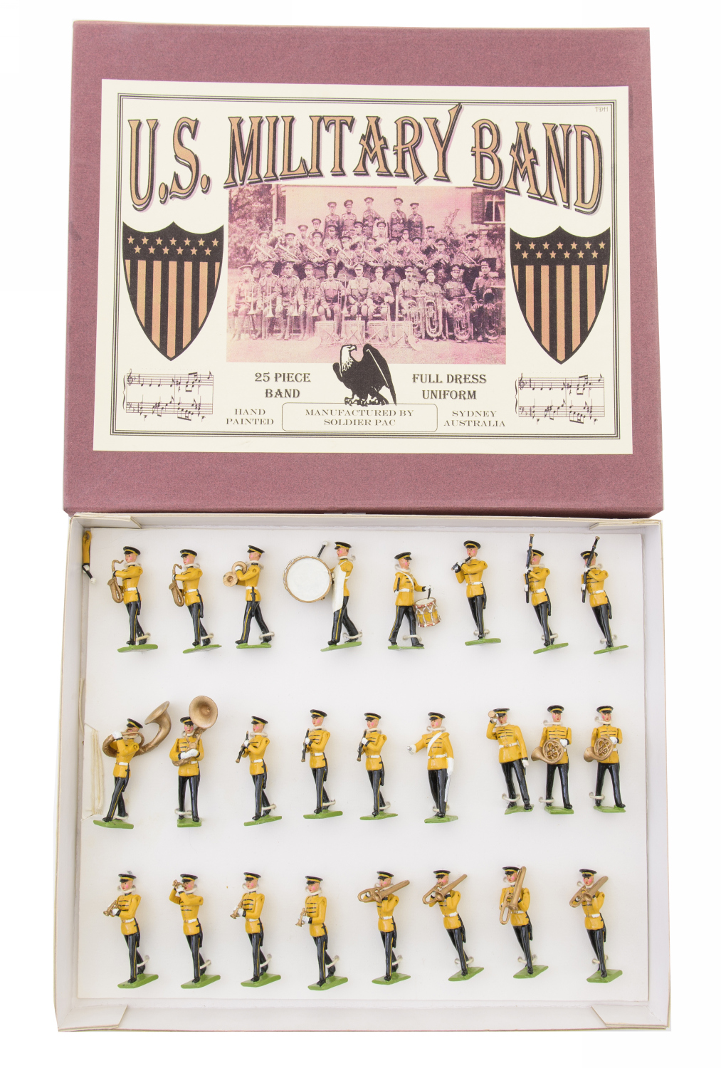 Appraisal: SCHNEIDER MOULD 'U S MILITARY BAND' SET OF LEAD FIGURES