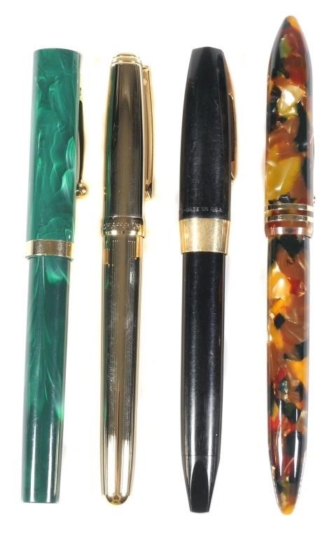 Appraisal: Four vintage Sheaffer's fountain pens Two have gold nibs marked