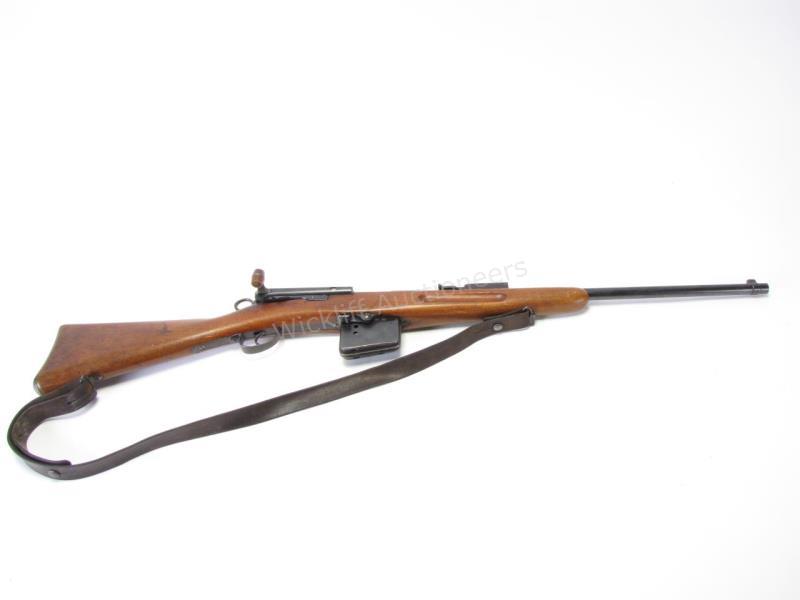 Appraisal: Schmidt Rubin Model Bolt Action Rifle-Blued barrel Chambered in mm