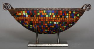 Appraisal: Keke Cribbs American b - Kanjika Mixed media bowl on