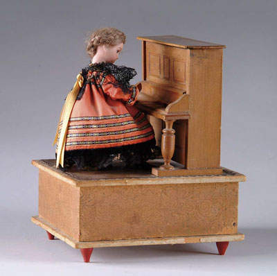 Appraisal: CHILD AT PIANO AUTOMATON Of more recent vintage s this