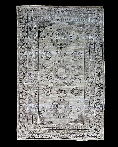 Appraisal: A Khotan carpet East Turkestan second quarter th century size